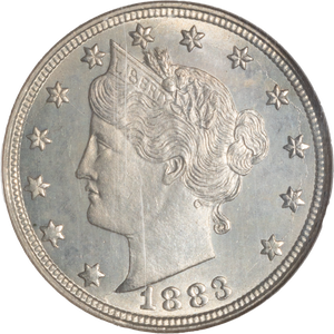 1883 Liberty Head Nickel, No Cents MS64 Main Image