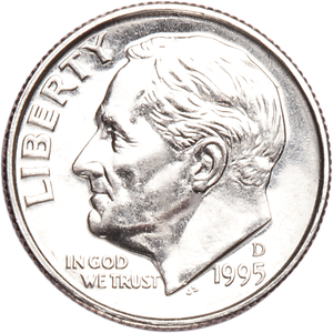 1995-D Roosevelt Dime Main Image