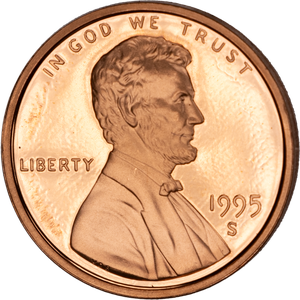 1995-S Lincoln Head Cent Main Image