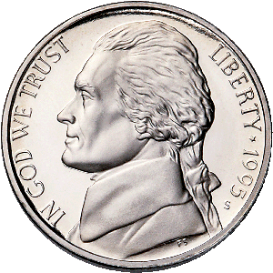 1995-S Jefferson Nickel Proof PR63 Main Image