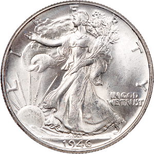 1946 Liberty Walking Half Dollar Doubled Die Reverse Main Image