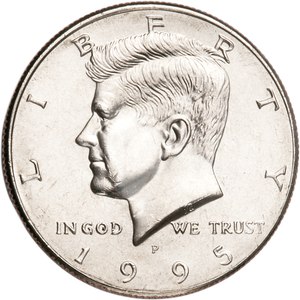 1995-P Kennedy Half Dollar Main Image
