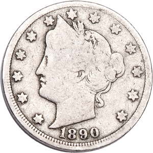 1890 Liberty Head Nickel Main Image