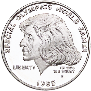 1995-P Special Olympics World Games Silver Dollar Main Image