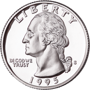 1995-S Silver Washington Quarter PR63 Main Image