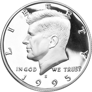 1995-S 90% Silver Kennedy Half Dollar Main Image
