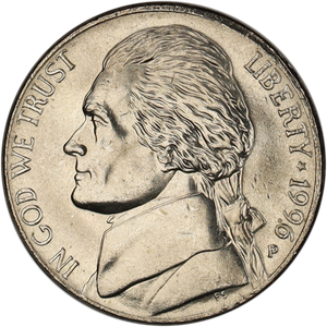 1996-P Jefferson Nickel MS60 Main Image
