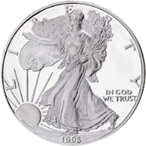 1993-P $1 Silver American Eagle Main Image