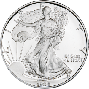 1994-P $1 Silver American Eagle Main Image