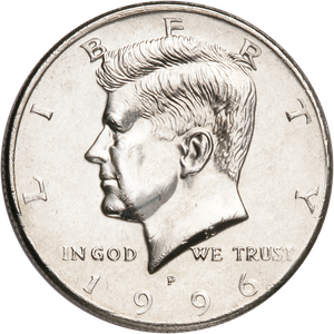 1996-P Kennedy Half Dollar Main Image