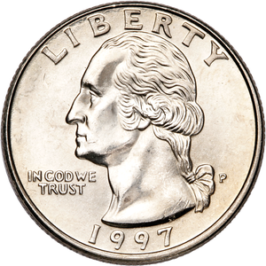 1997 Washington Quarter MS60 Main Image