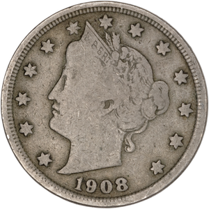 1908 Liberty Head Nickel AF Main Image