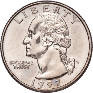 1997-D Washington Quarter MS60 Main Image