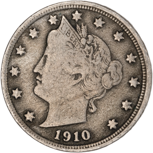1910 Liberty Head Nickel F Main Image