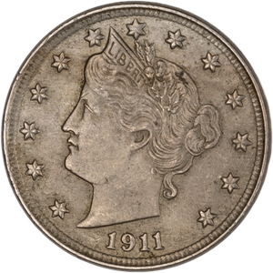1911 Liberty Head Nickel AU50 Main Image
