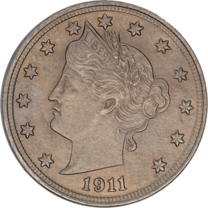 1911 Liberty Head Nickel AU#2 Main Image