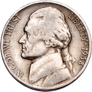 1938 Jefferson Nickel CIRC Main Image