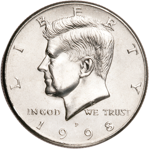 1998-P Kennedy Half Dollar MS60 Main Image
