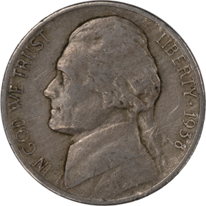 1938-D Jefferson Nickel Main Image