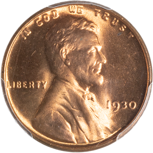 1930 Lincoln Head Cent, Full Red Main Image