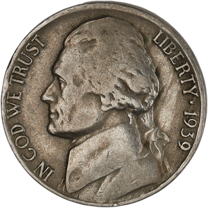 1939-D Jefferson Nickel Main Image