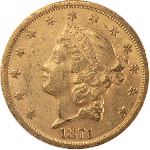 1871-S Liberty Head $20 Gold Main Image