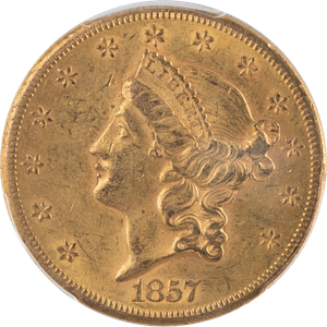 1857-S Gold $20 Liberty Head Main Image