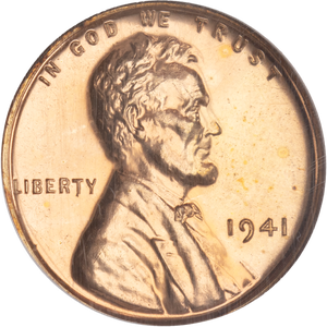 1941 Lincoln Head Cent, Red Main Image