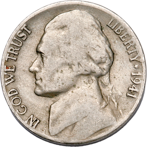 1941-S Jefferson Nickel CIRC Main Image