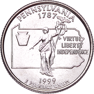 1999-P Pennsylvania Statehood Quarter Main Image