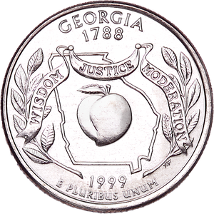 1999-P Georgia Statehood Quarter Main Image