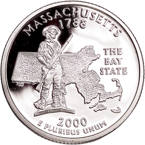 2000-S Massachusetts Statehood Quarter Main Image