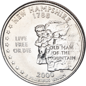 2000-D New Hampshire Statehood Quarter Main Image