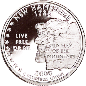 2000-S 90% Silver New Hampshire Statehood Quarter Main Image