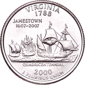 2000-D Virginia Statehood Quarter Main Image