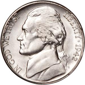 1942-S Jefferson Wartime Silver Alloy Nickel Main Image