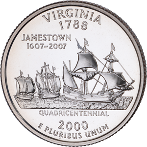 2000-S Virginia Statehood Quarter Main Image