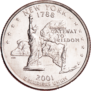 2001-D New York Statehood Quarter Main Image