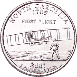 2001-D North Carolina Statehood Quarter Main Image