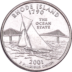 2001-P Rhode Island Statehood Quarter Main Image