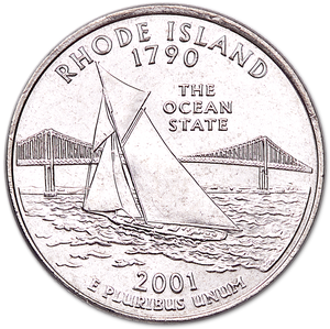 2001-D Rhode Island Statehood Quarter Main Image