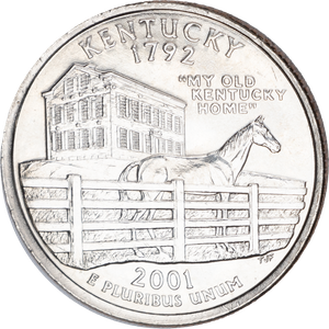 2001-D Kentucky Statehood Quarter Main Image