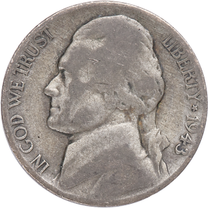 1943-D Jefferson Wartime Silver Alloy Nickel Main Image