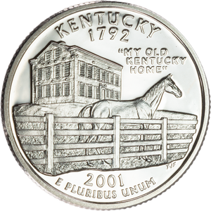 2001-S Kentucky Statehood Quarter Main Image