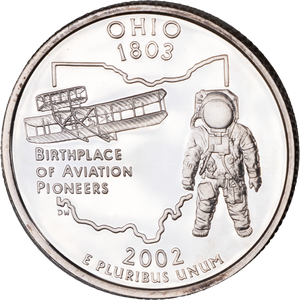 2002-S 90% Silver Ohio Statehood Quarter Main Image