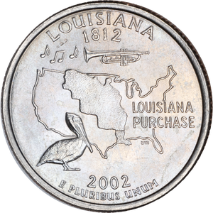 2002-D Louisiana Statehood Quarter Main Image
