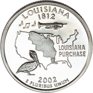 2002-S Louisiana Statehood Quarter Main Image
