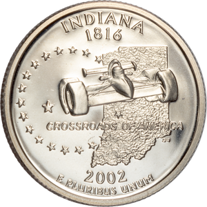 2002-S Indiana Statehood Quarter Main Image