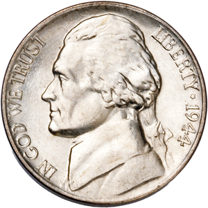 1944-P Jefferson Wartime Silver Alloy Nickel Main Image