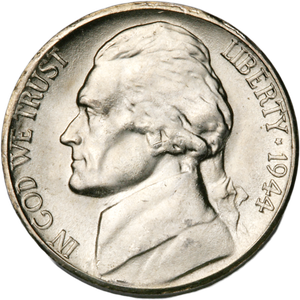 1944-S Jefferson Wartime Silver Alloy Nickel Main Image
